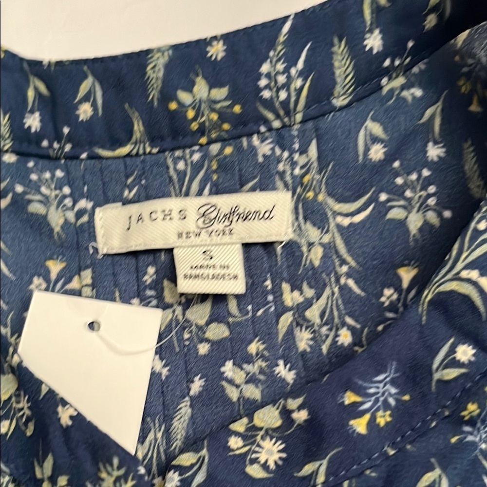 Jachs Girlfriend Floral Blue Blouse - Picture 4 of 10